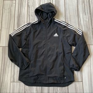 Adidas triple stripe light jacket. EUC